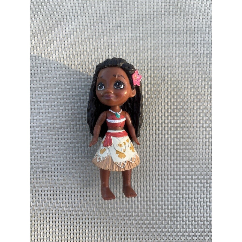 Disney Princess Moana Poseable Mini Doll Toddler Miniature 3.5" Figure